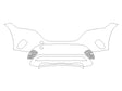 eqe-class Avery Dennison Clear Bra Bumper Precut PPF Diagram