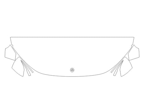 eqe-class 3M Clear Bra Hood Precut PPF Diagram