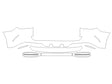eqe-class 3M Clear Bra Door Cup Precut PPF Diagram
