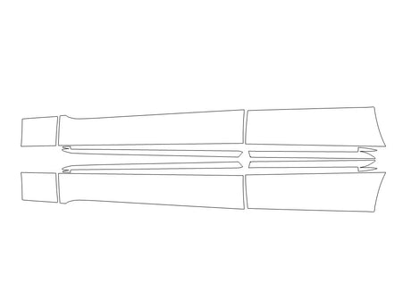 eqe-class 3M Clear Bra Door Cup Precut PPF Diagram
