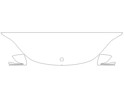 eqs-class 3M Clear Bra Hood Precut PPF Diagram