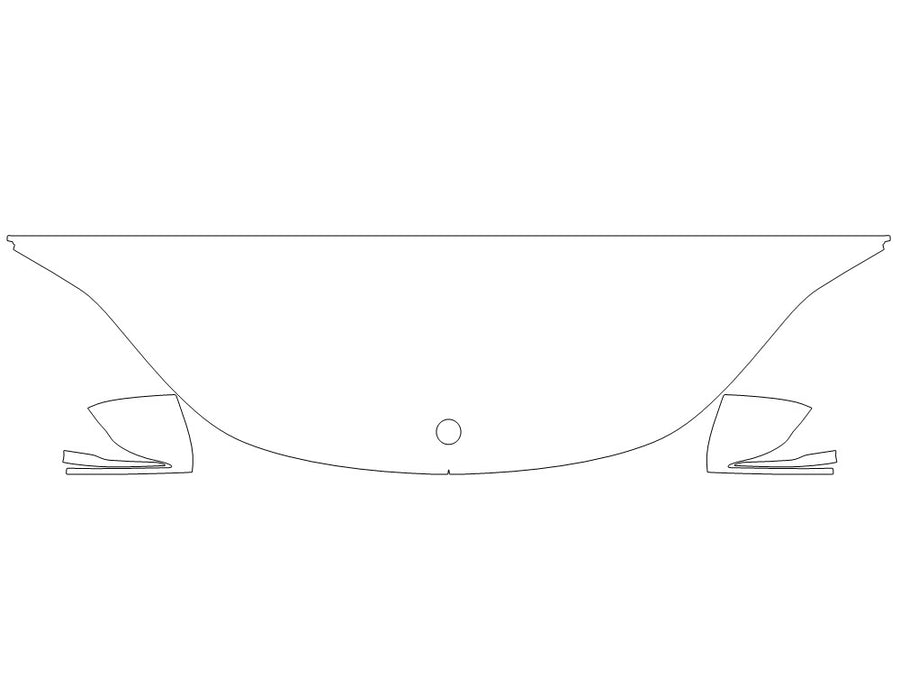 eqs-class 3M Clear Bra Hood Precut PPF Diagram