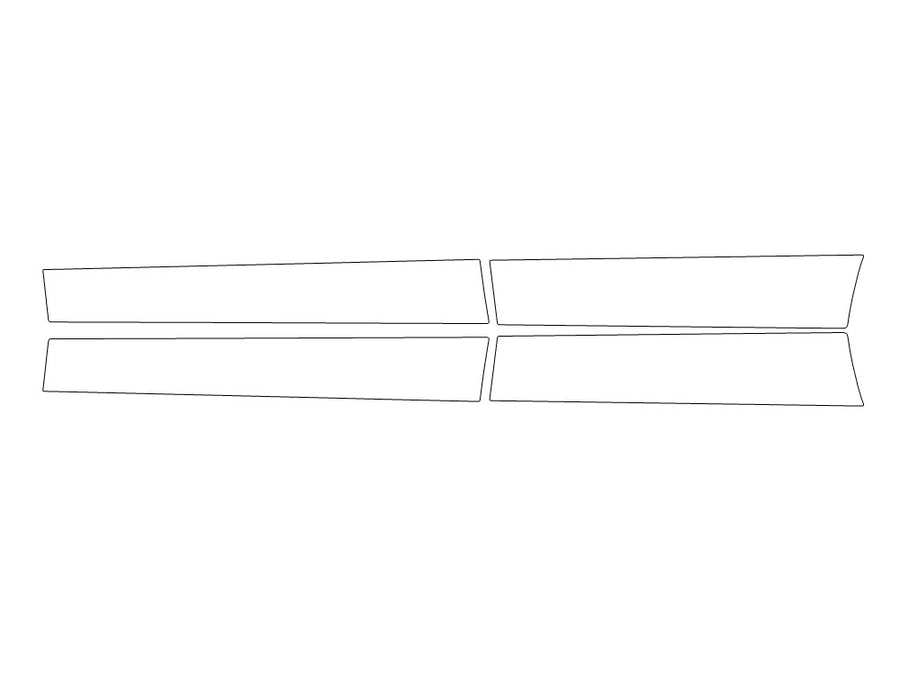 eqs-class Avery Dennison Clear Bra Door Cup Precut PPF Diagram