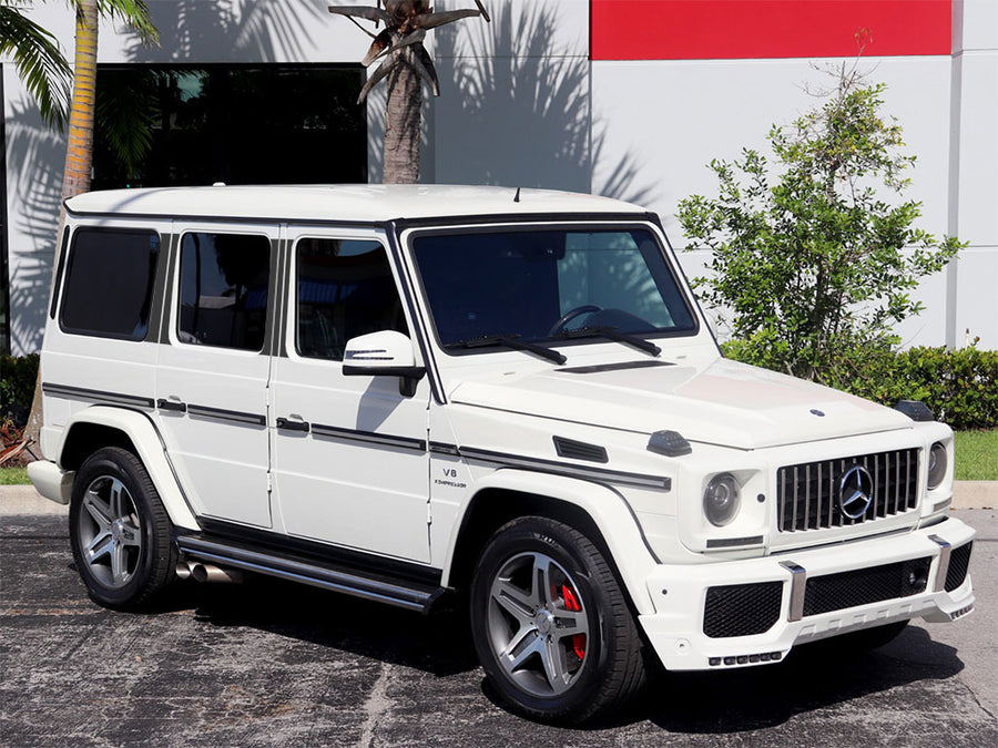 mercedes-benz g-class 2002-2011 Matte Black Pillar Trim