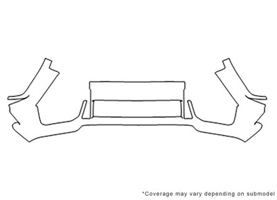 g-class Avery Dennison Clear Bra Bumper Precut PPF Diagram
