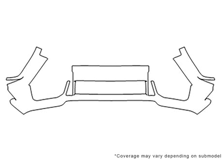 g-class Avery Dennison Clear Bra Bumper Precut PPF Diagram
