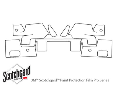 g-class 3M Clear Bra Door Cup Precut PPF Diagram