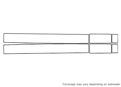 g-class 3M Clear Bra Door Cup Precut PPF Diagram