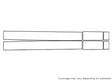 g-class Avery Dennison Clear Bra Door Cup Precut PPF Diagram