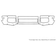 g-class Avery Dennison Clear Bra Bumper Precut PPF Diagram