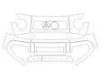 g-class 3M Clear Bra Bumper Precut PPF Diagram