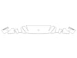 g-class Avery Dennison Clear Bra Hood Precut PPF Diagram