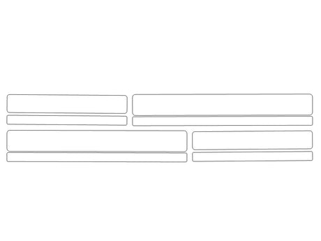 g-class 3M Clear Bra Door Cup Precut PPF Diagram