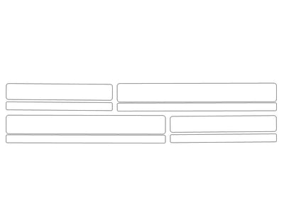 g-class Avery Dennison Clear Bra Door Cup Precut PPF Diagram