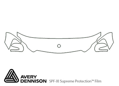 gl-class Avery Dennison Clear Bra Hood Precut PPF Diagram