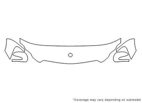 gl-class 3M Clear Bra Hood Precut PPF Diagram
