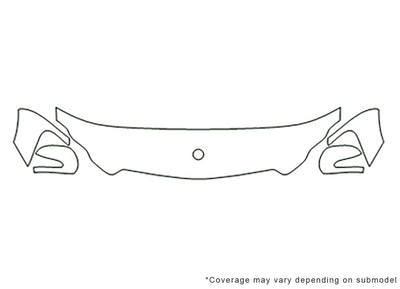 gl-class Avery Dennison Clear Bra Hood Precut PPF Diagram