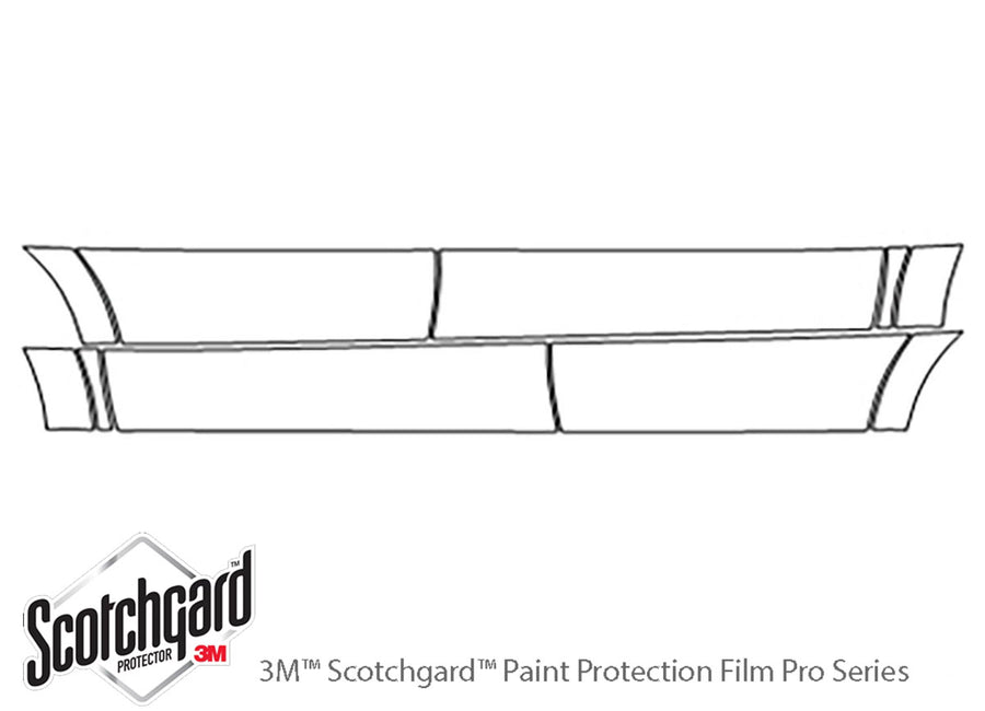gl-class 3M Clear Bra Door Cup Precut PPF Diagram