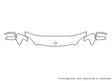 gl-class 3M Clear Bra Hood Precut PPF Diagram