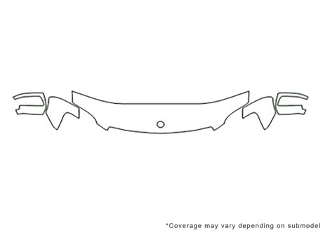 gl-class Avery Dennison Clear Bra Hood Precut PPF Diagram
