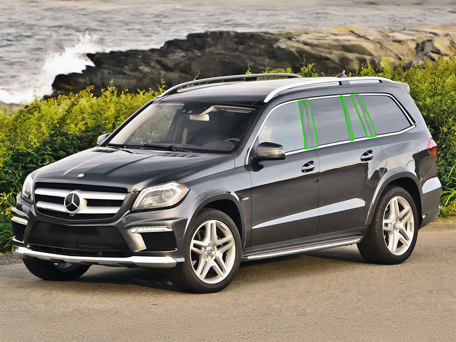 mercedes-benz gl-class 2013-2015 Pillar Post Trim Installation Location