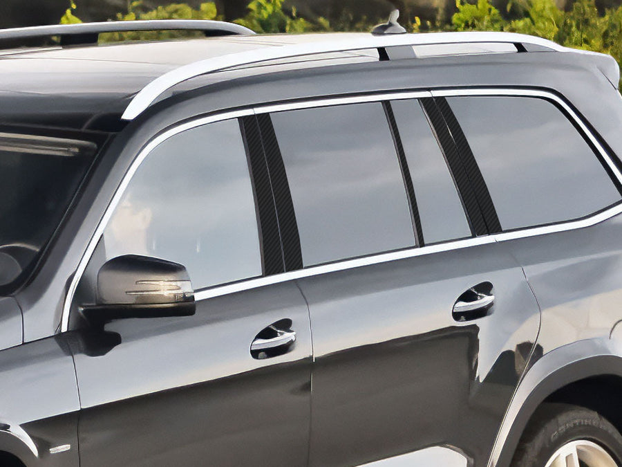 mercedes-benz gl-class 2013-2015 Carbon Fiber Pillar Cover Diagram