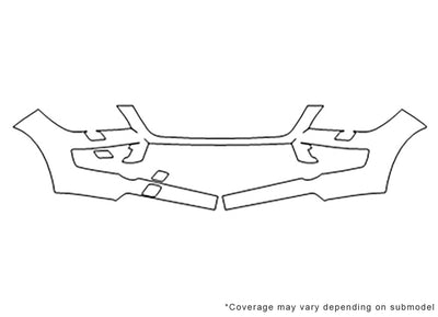 gl-class Avery Dennison Clear Bra Bumper Precut PPF Diagram