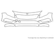 gla-class Avery Dennison Clear Bra Bumper Precut PPF Diagram