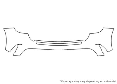 gla-class 3M Clear Bra Door Cup Precut PPF Diagram