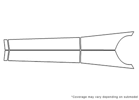 gla-class 3M Clear Bra Door Cup Precut PPF Diagram