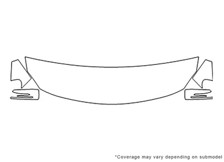 gla-class 3M Clear Bra Hood Precut PPF Diagram