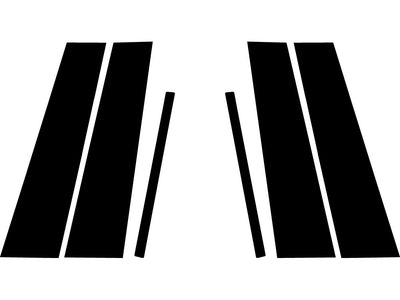 mercedes-benz gla-class 2015-2020 Carbon Fiber Pillar Trim Diagram