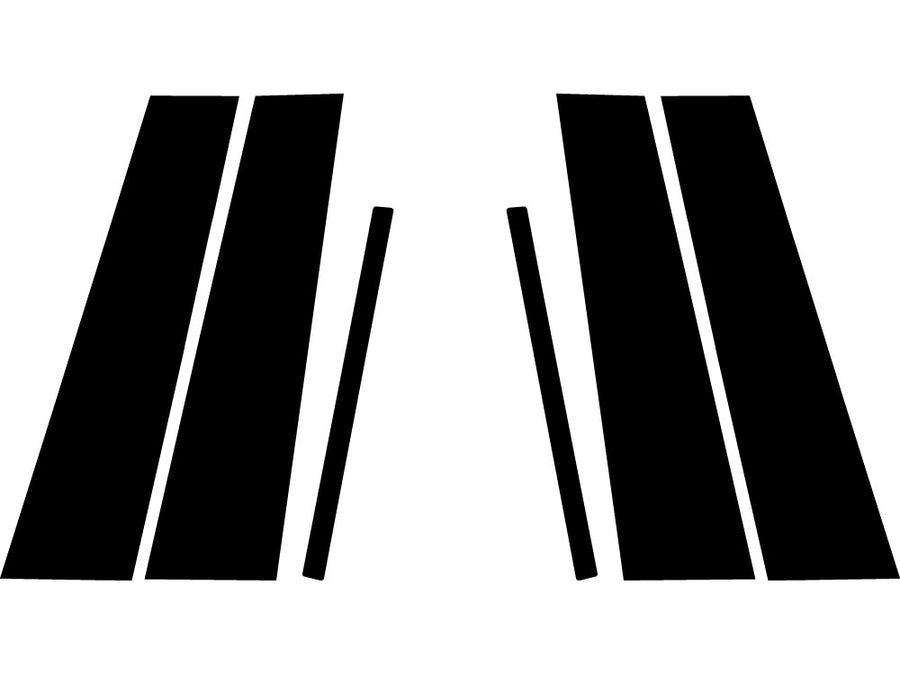 mercedes-benz gla-class 2015-2020 Carbon Fiber Pillar Trim Diagram