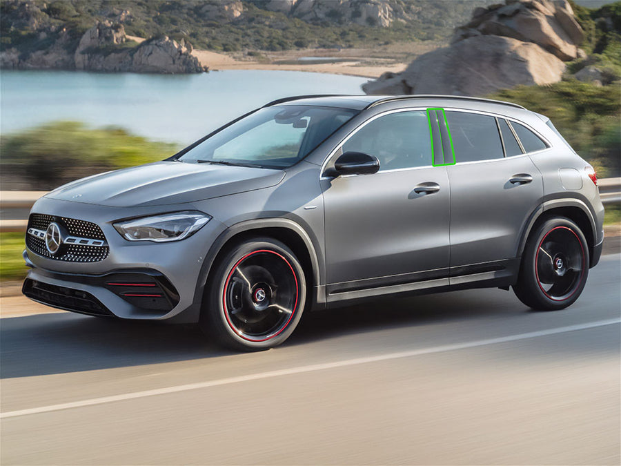 mercedes-benz gla-class 2021-2024 Pillar Post Trim Installation Location