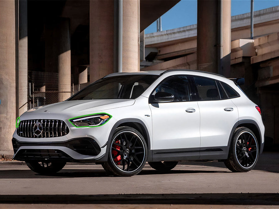mercedes-benz gla-class 2021-2024 Headlight Protection Installation Location