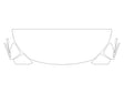 gla-class 3M Clear Bra Hood Precut PPF Diagram