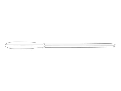 gla-class 3M Clear Bra Door Cup Precut PPF Diagram