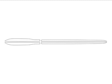 gla-class 3M Clear Bra Door Cup Precut PPF Diagram