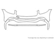 glc-class Avery Dennison Clear Bra Bumper Precut PPF Diagram