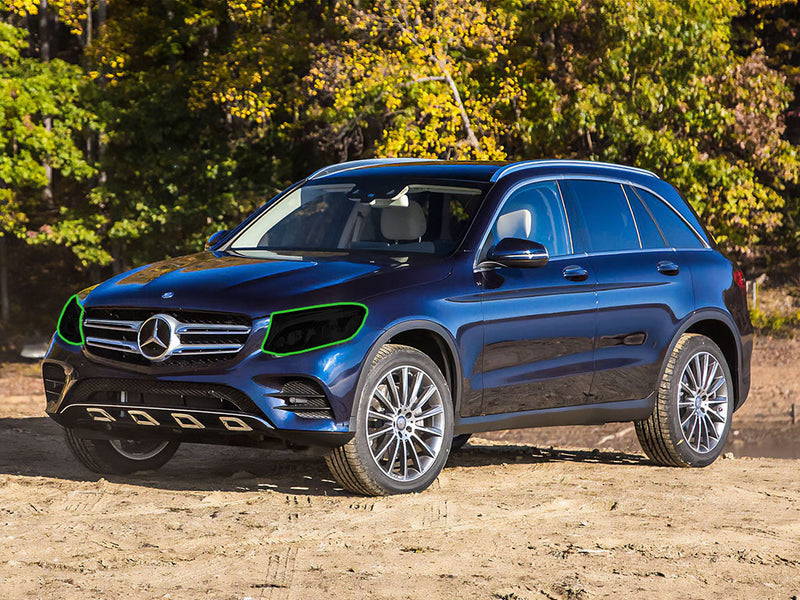 mercedes-benz glc-class 2016-2019 Headlight Tint Location
