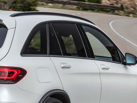 mercedes-benz glc-class 2016-2022 Brushed Aluminum Black Pillar Cover Diagram