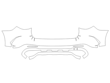 glc-class 3M Clear Bra Bumper Precut PPF Diagram