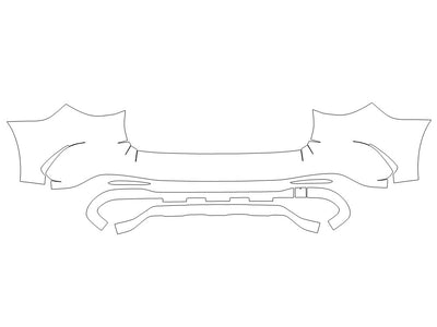 glc-class Avery Dennison Clear Bra Bumper Precut PPF Diagram