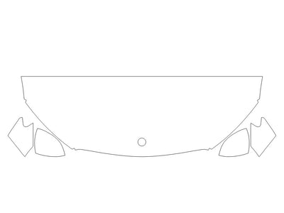 glc-class 3M Clear Bra Hood Precut PPF Diagram