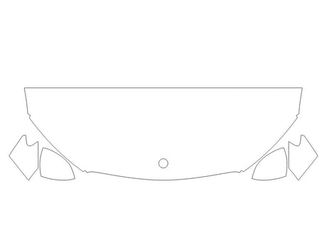 glc-class 3M Clear Bra Hood Precut PPF Diagram