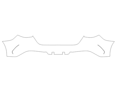glc-class 3M Clear Bra Door Cup Precut PPF Diagram
