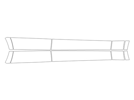 glc-class Avery Dennison Clear Bra Door Cup Precut PPF Diagram