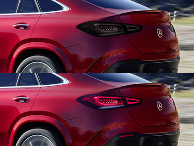 gle-class (coupe) Before and After Smoked Taillights