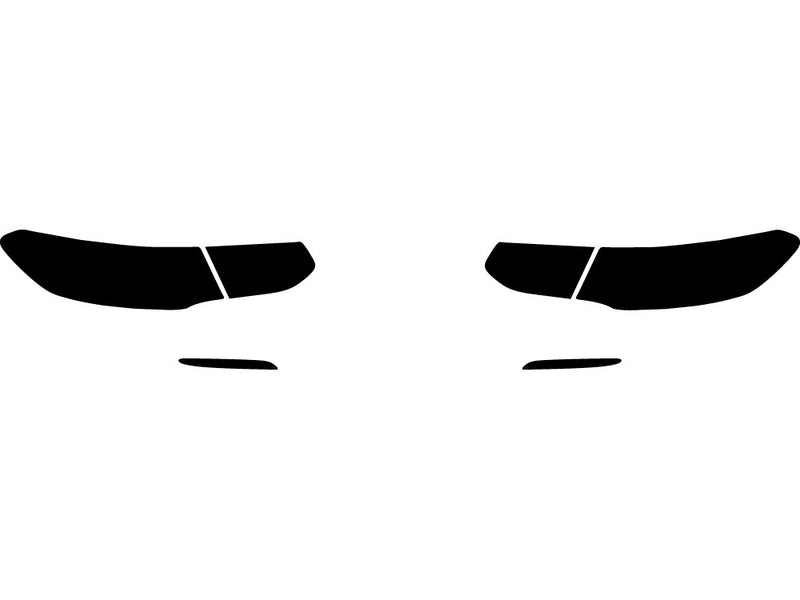 gle-class (coupe) Precut Tail Light Tint Diagram