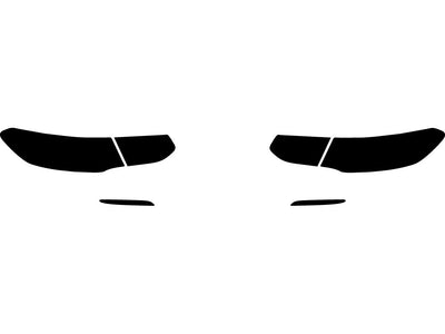 gle-class (coupe) Precut Tail Light Tint Diagram